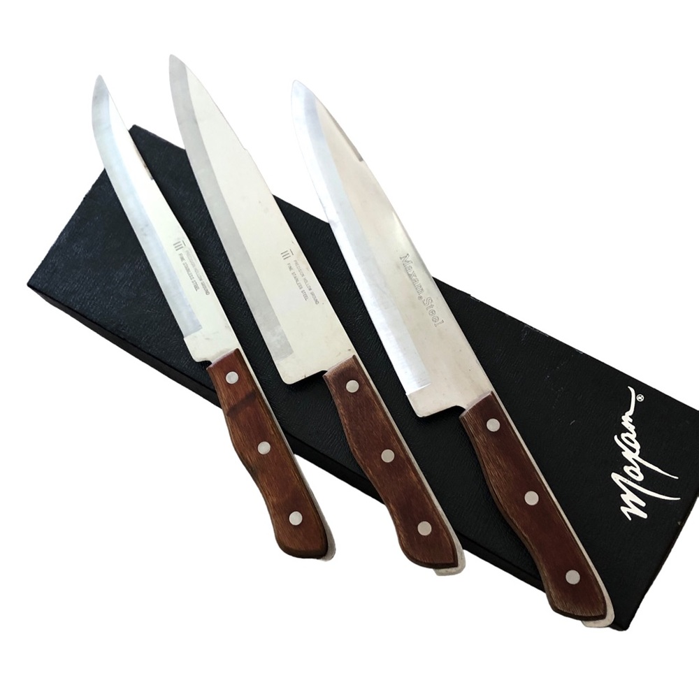 Maxam Precision Hollow Ground Fine Stainless Steel Knives